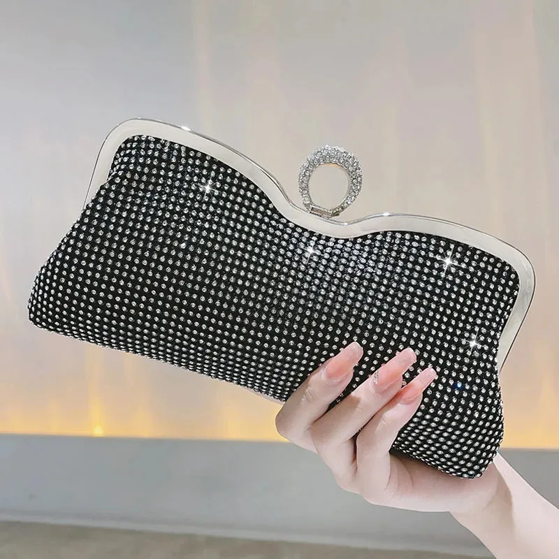 Diamond Handbag Wedding Purse Clutch With Luxury Bag Shiny Handbag Dress Clutch for Women Cocktail Party Handbag