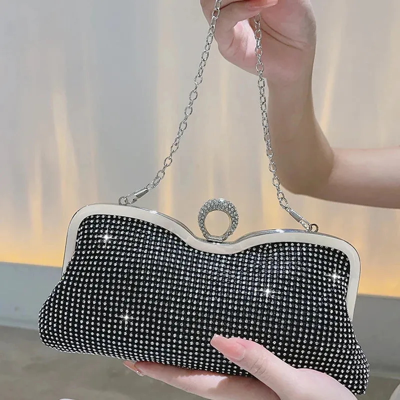 Diamond Handbag Wedding Purse Clutch With Luxury Bag Shiny Handbag Dress Clutch for Women Cocktail Party Handbag