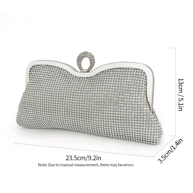Diamond Handbag Wedding Purse Clutch With Luxury Bag Shiny Handbag Dress Clutch for Women Cocktail Party Handbag