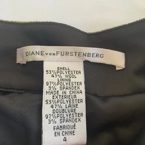 Diane von Furstenberg Sparkly Tiered Mini Skirt