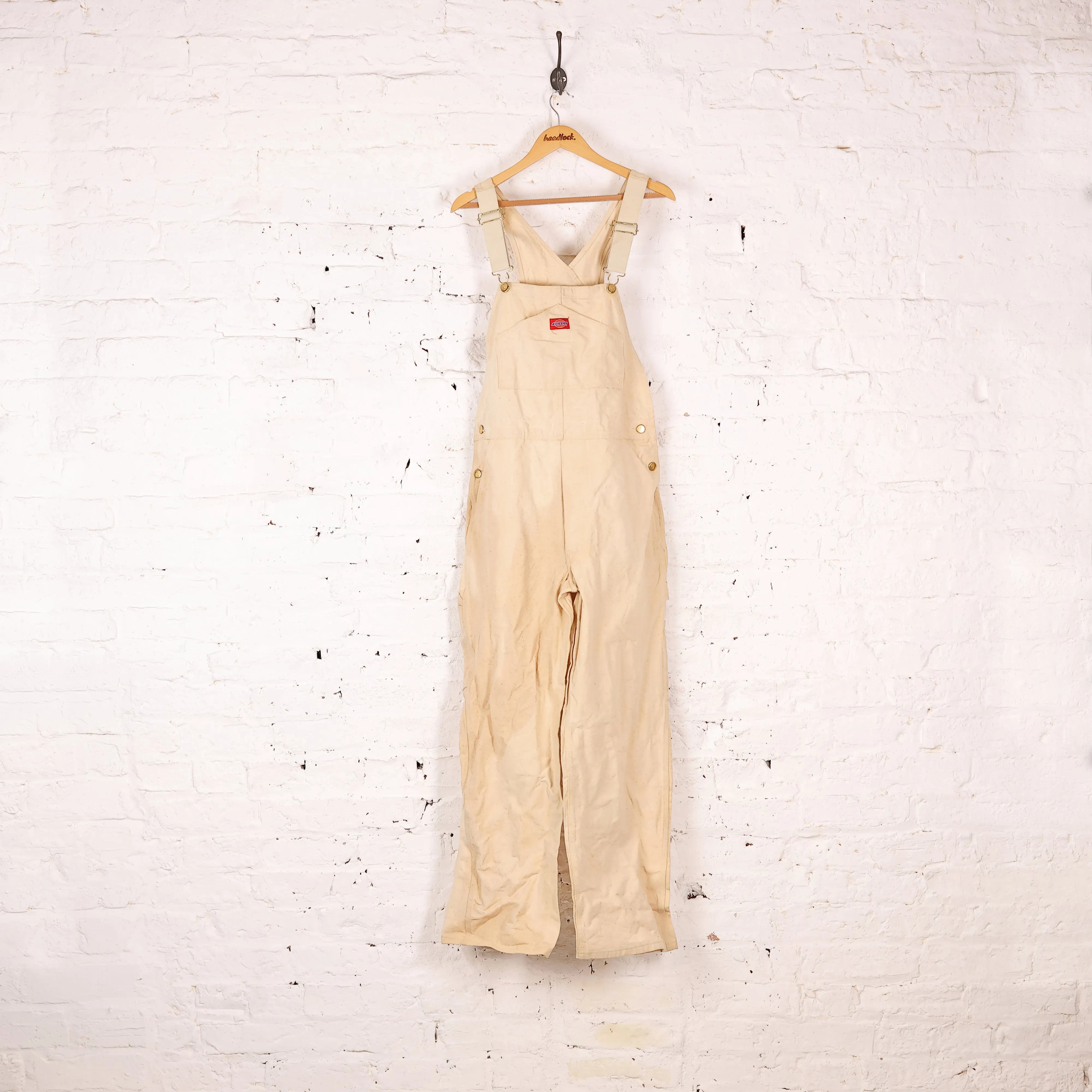 Dickies Work Dungarees - Beige - M