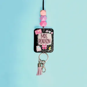 Do Good Printed Shape Acrylic Lanyard