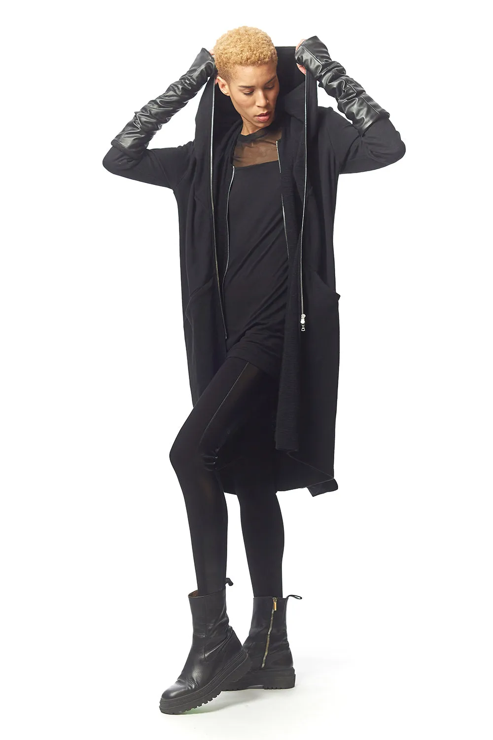 Domenica Double Zip Unisex Hoodie
