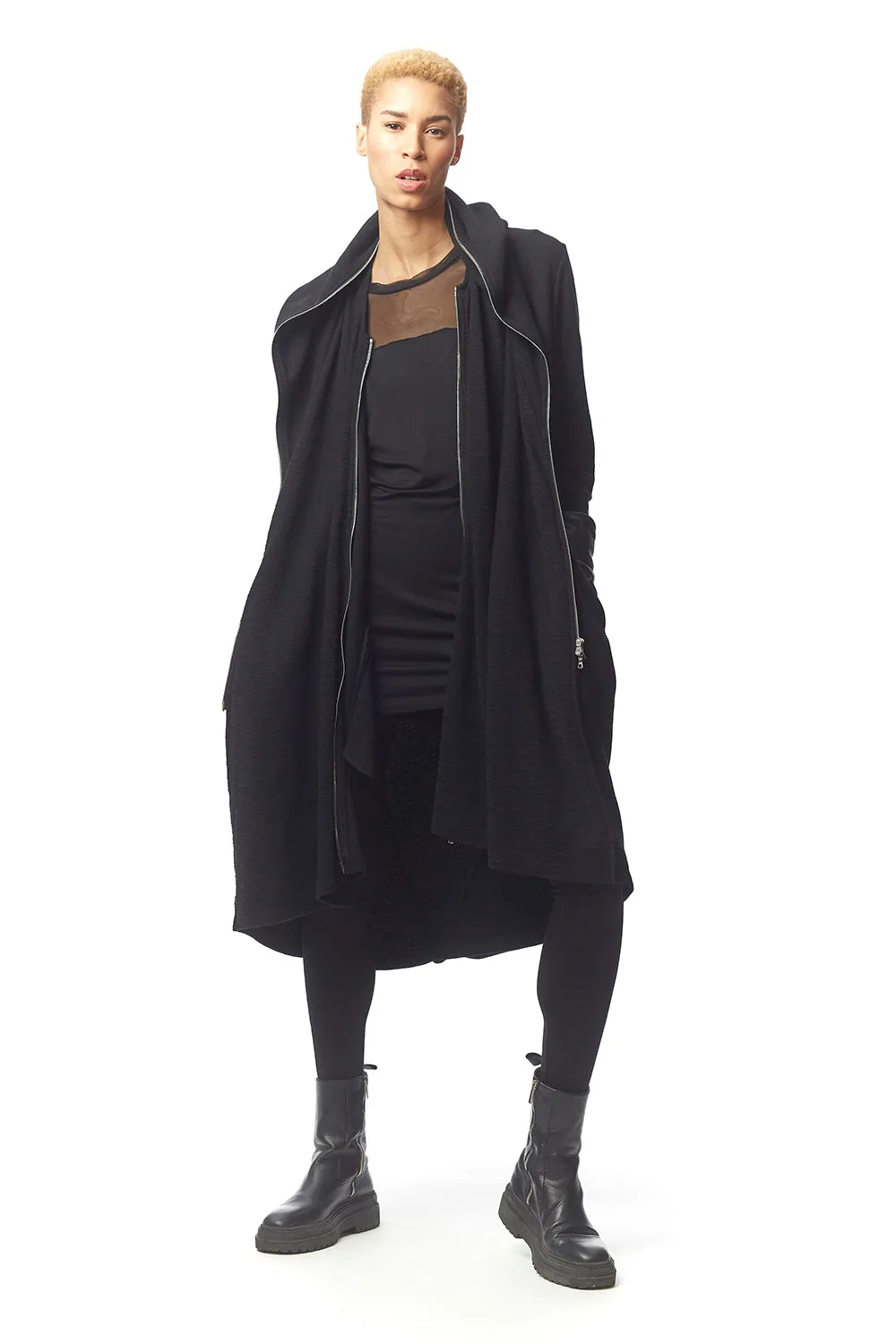 Domenica Double Zip Unisex Hoodie