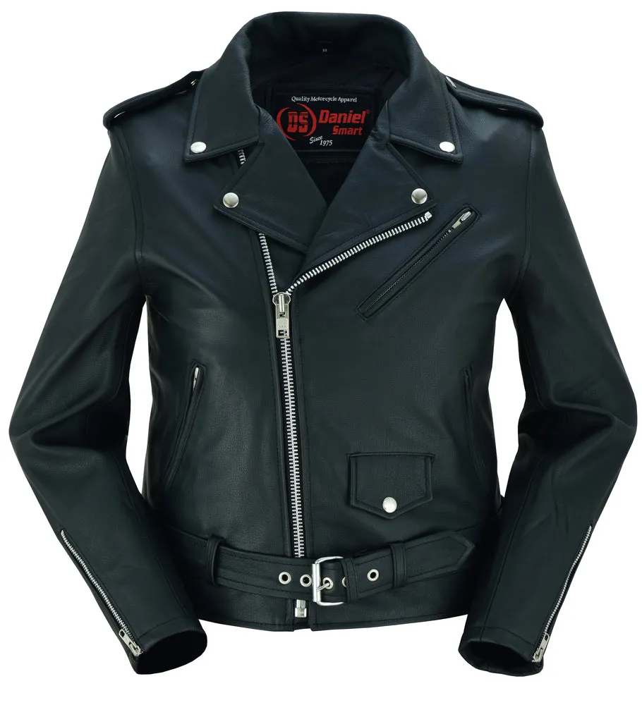 DS Women's Classic Plain Side Fitted M/C Style Jacket