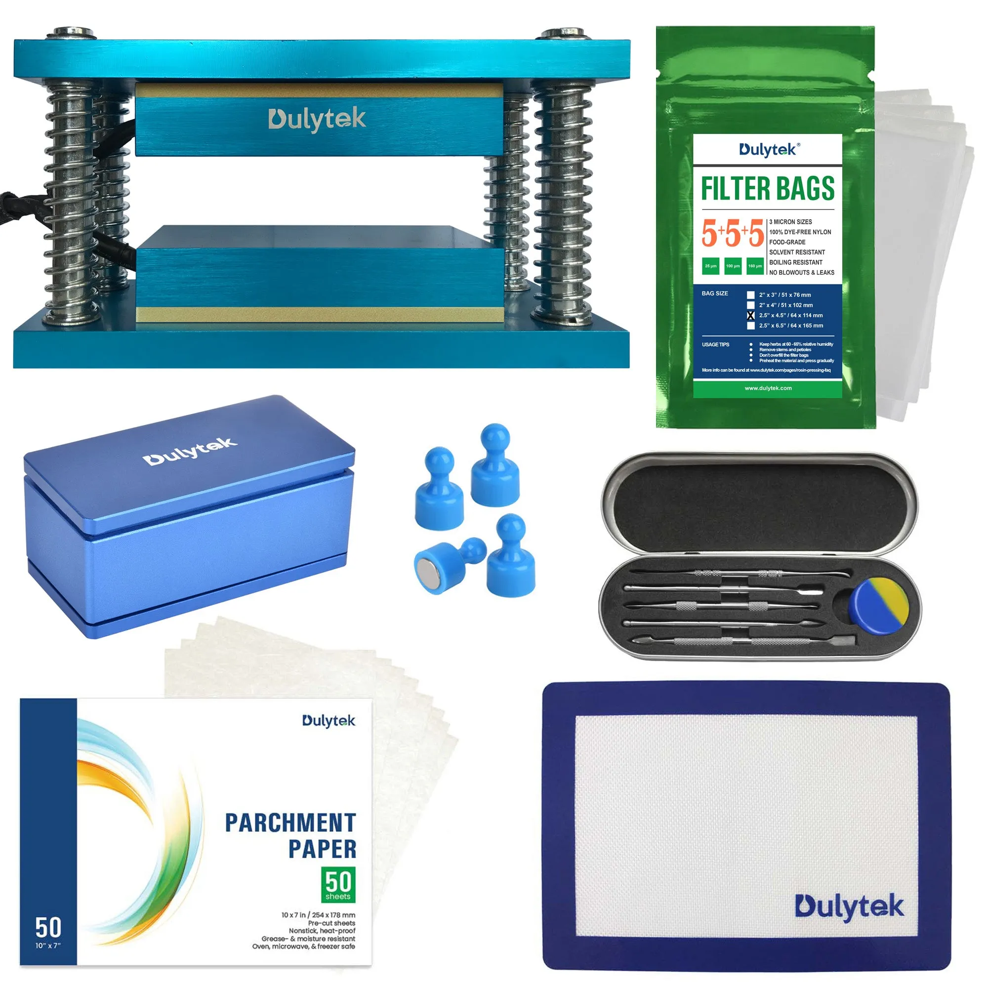 Dulytek® Retrofit Rosin Heat Plate Kit, 3" x 6", and Accessories Bundle