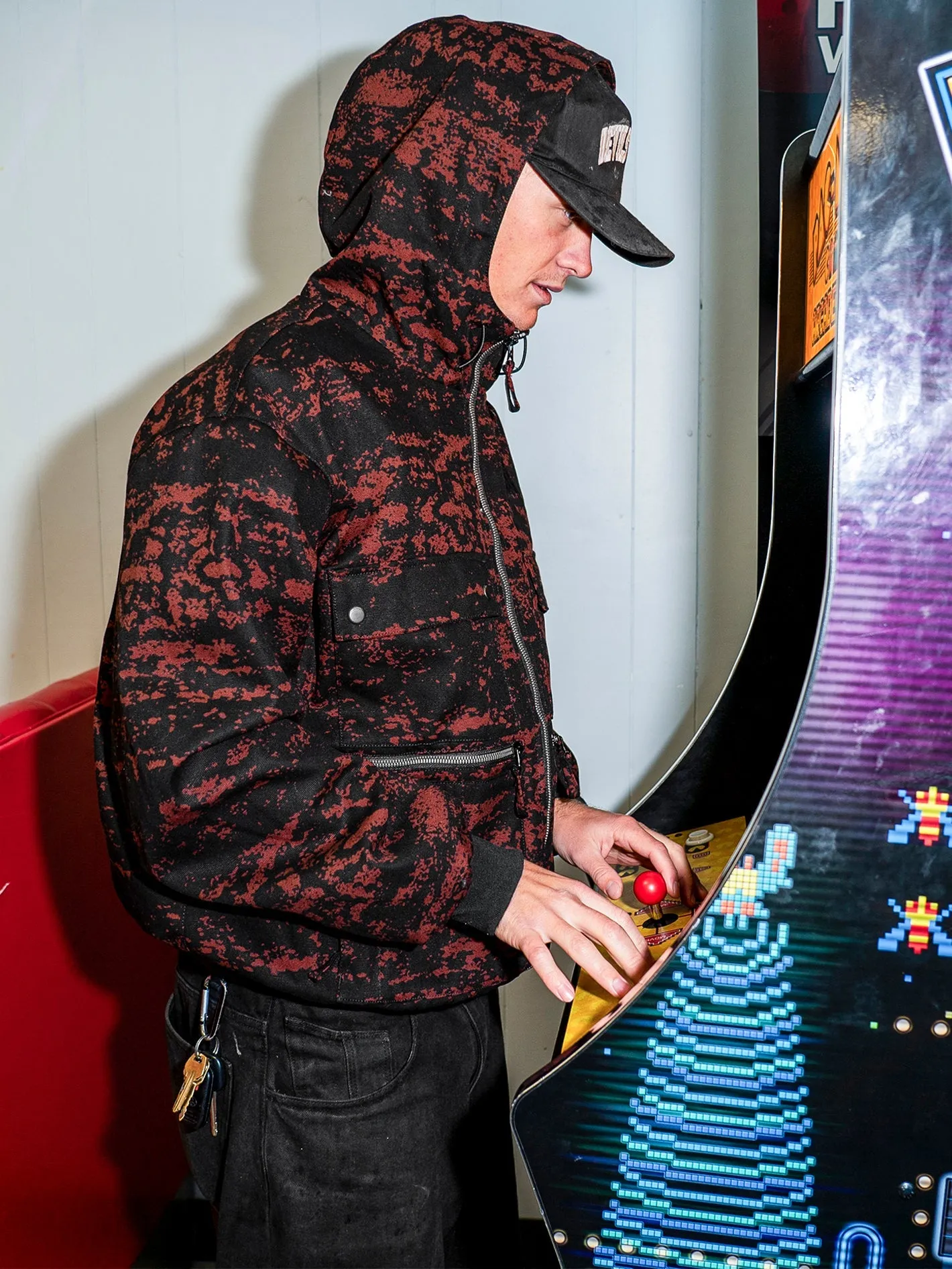 Dustbox Jacket - MAROON CAMO