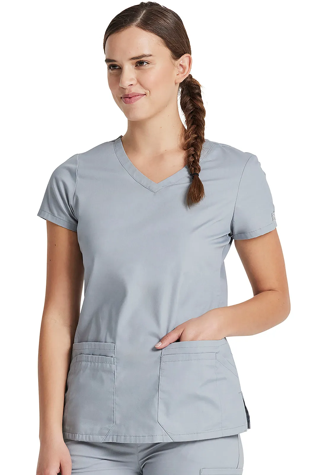 EDS Signature 85906 V-Neck Top Grey