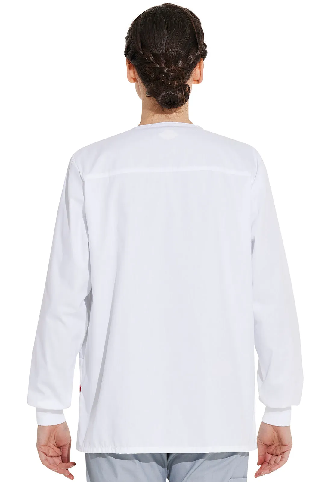 EDS Signature 86306 Snap Front Warm-Up Jacket White