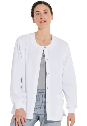 EDS Signature 86306 Snap Front Warm-Up Jacket White