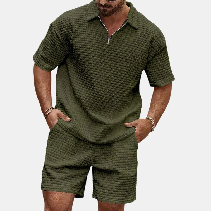EFFORTLESS WAFFLE CASUAL SET
