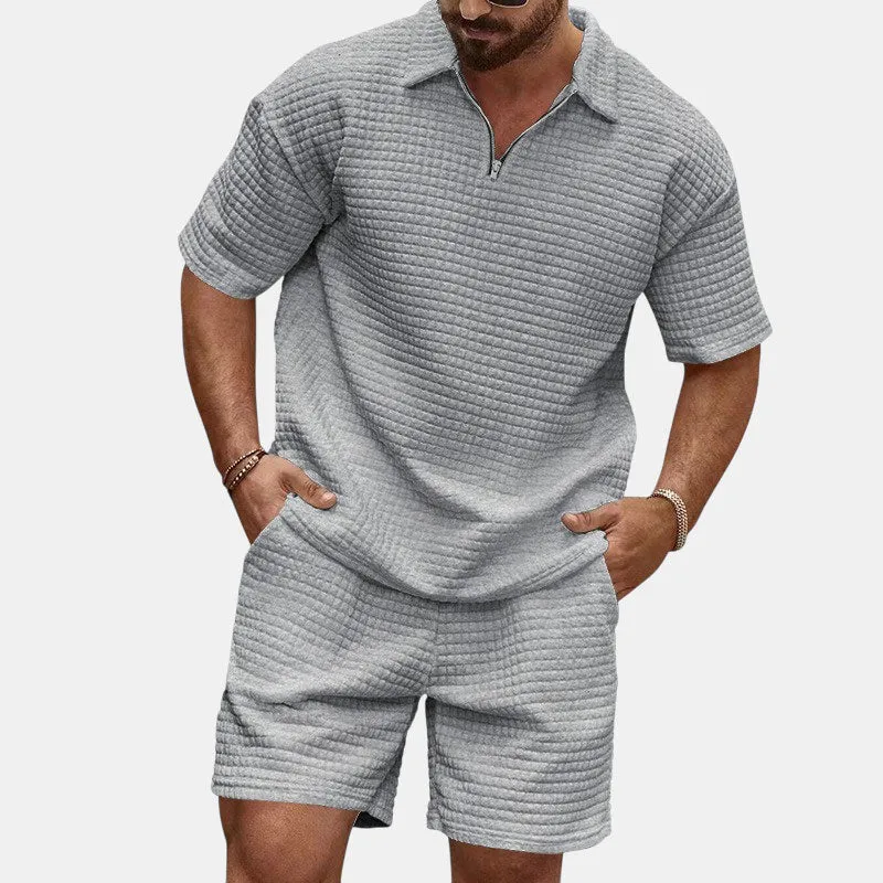 EFFORTLESS WAFFLE CASUAL SET