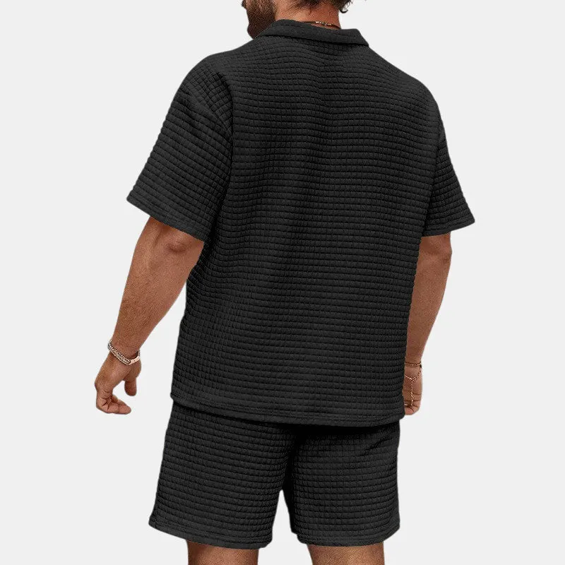 EFFORTLESS WAFFLE CASUAL SET