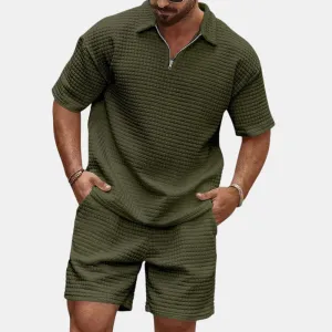 EFFORTLESS WAFFLE CASUAL SET
