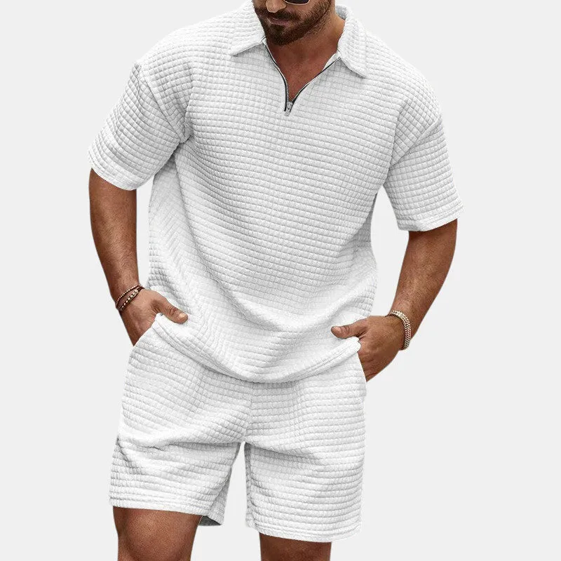 EFFORTLESS WAFFLE CASUAL SET