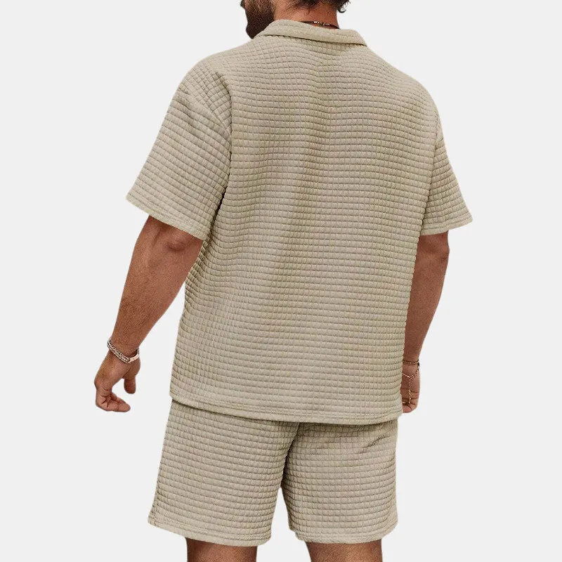 EFFORTLESS WAFFLE CASUAL SET