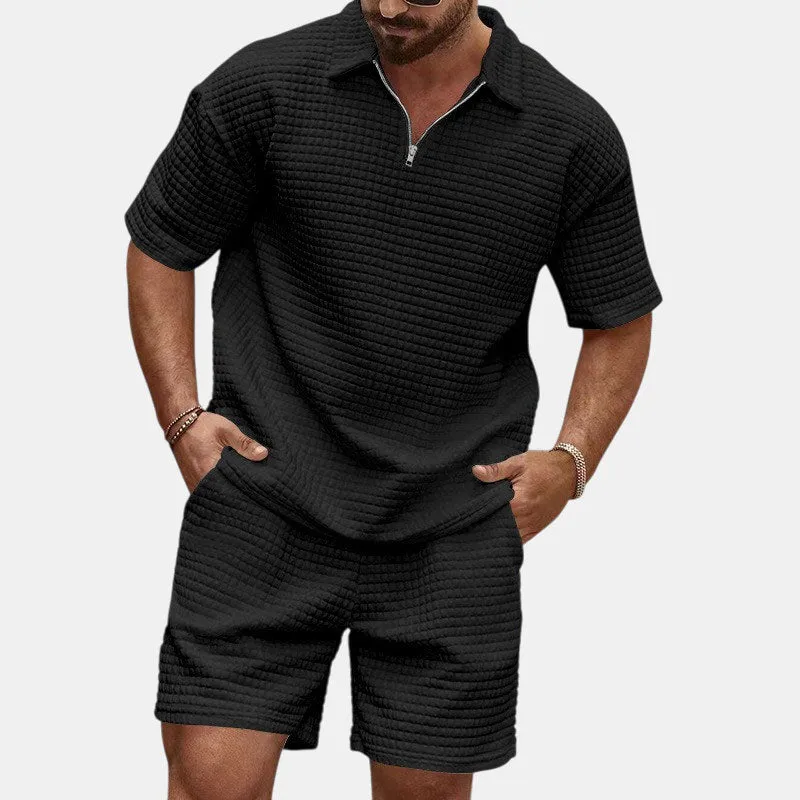 EFFORTLESS WAFFLE CASUAL SET