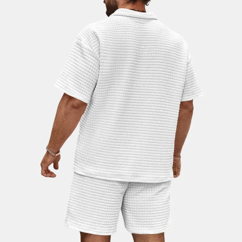 EFFORTLESS WAFFLE CASUAL SET