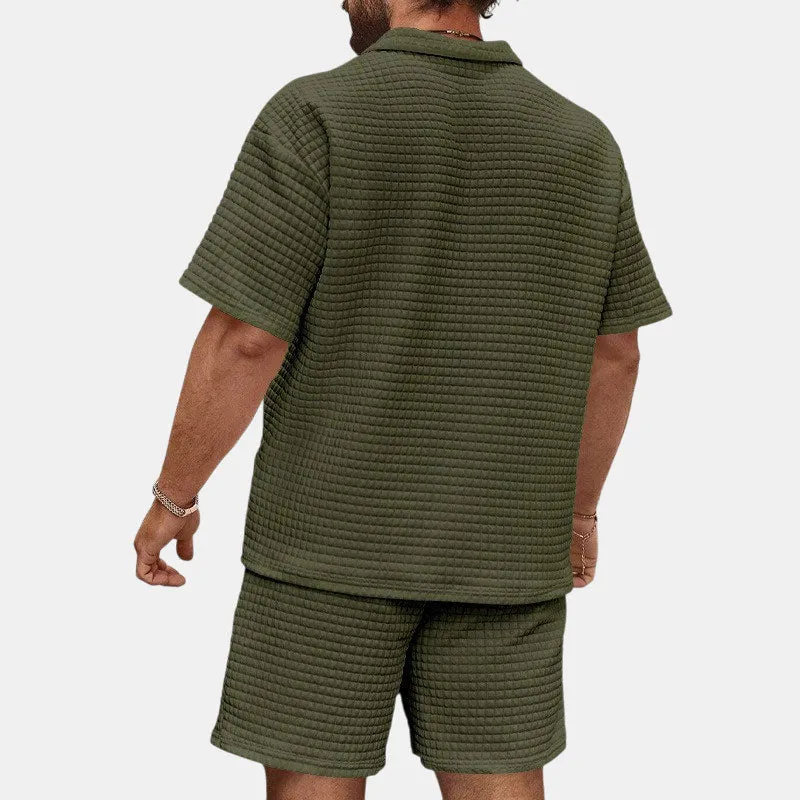 EFFORTLESS WAFFLE CASUAL SET