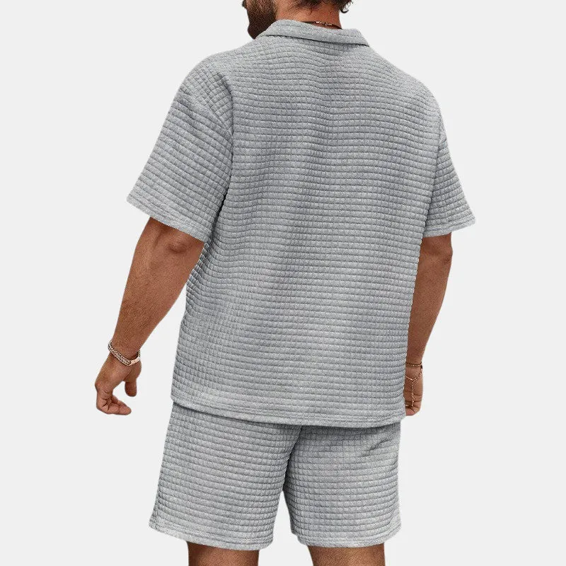 EFFORTLESS WAFFLE CASUAL SET