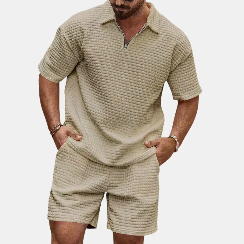 EFFORTLESS WAFFLE CASUAL SET