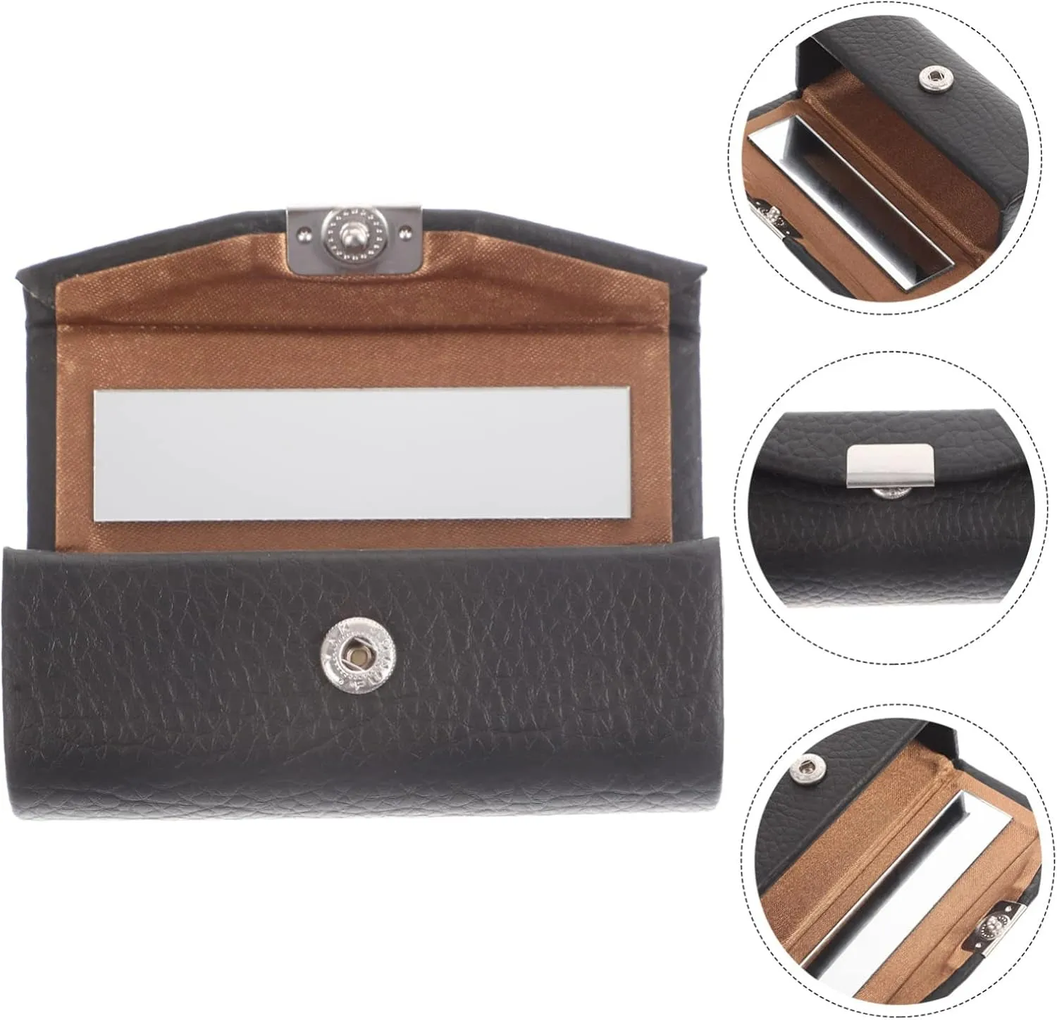 Elegant Lipstick Case Mirror Single Lipstick Holder Compact Present for Ladies