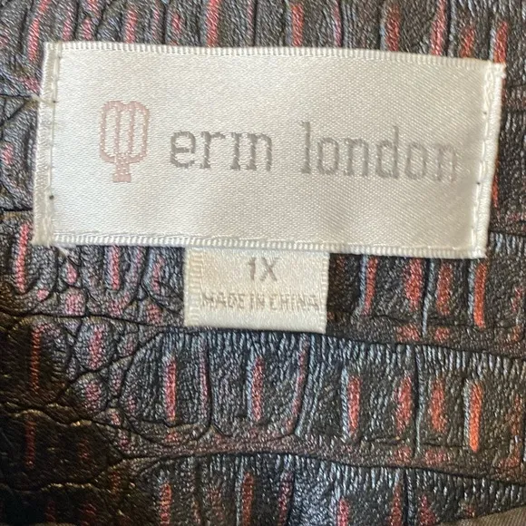 Erin London Women’s Faux Leather Snake Print Motorcycle Jacket
