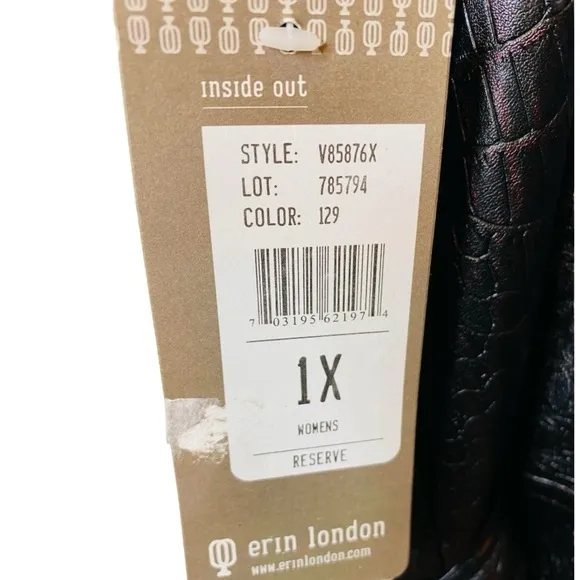 Erin London Women’s Faux Leather Snake Print Motorcycle Jacket