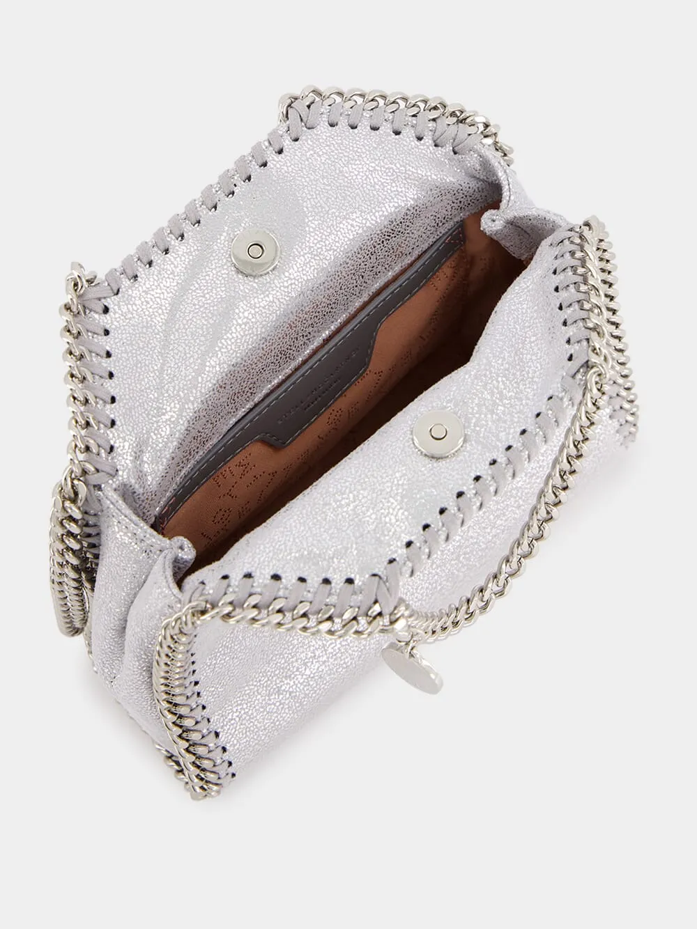 Falabella Tiny Silver Tote Bag