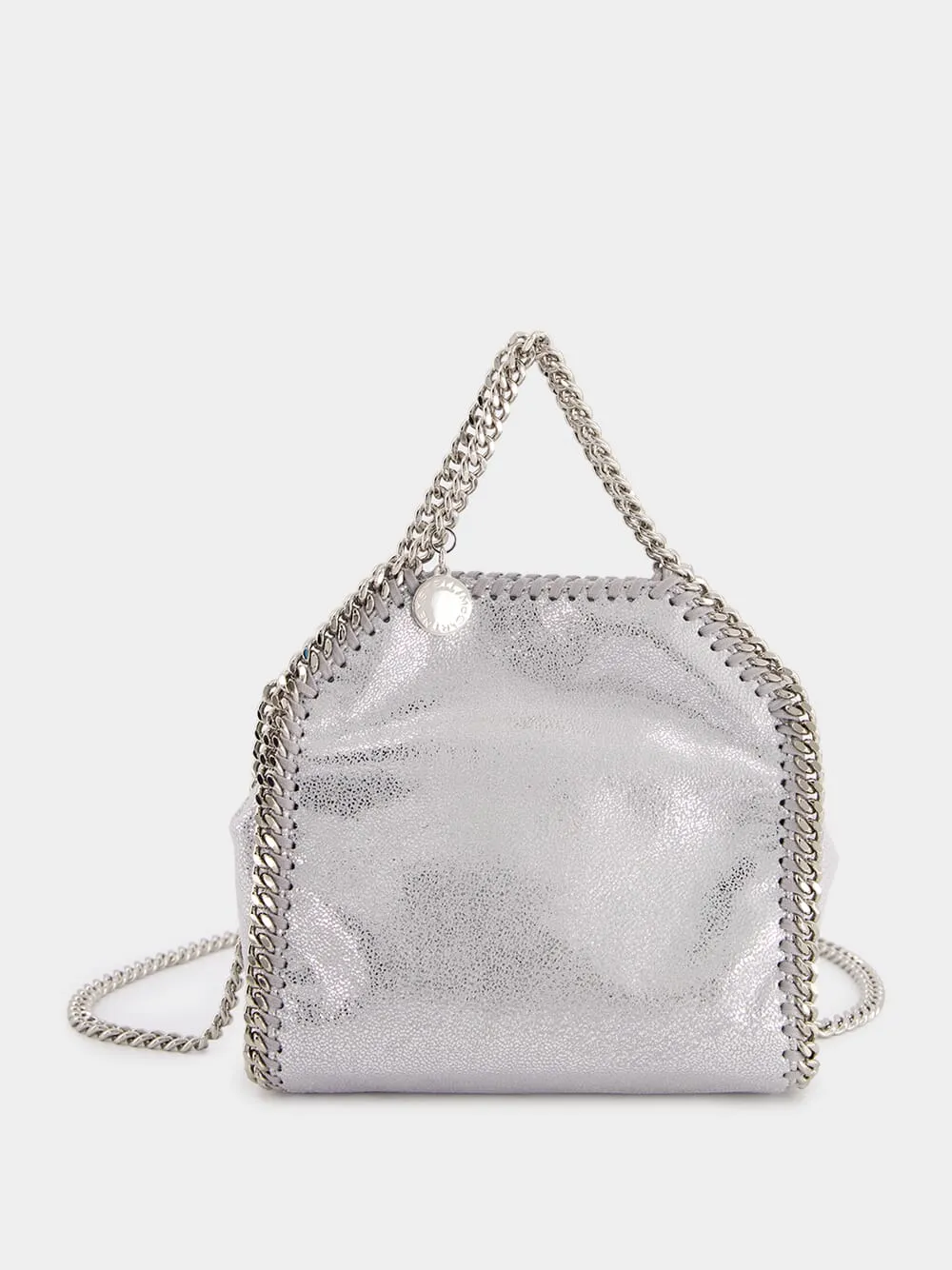 Falabella Tiny Silver Tote Bag