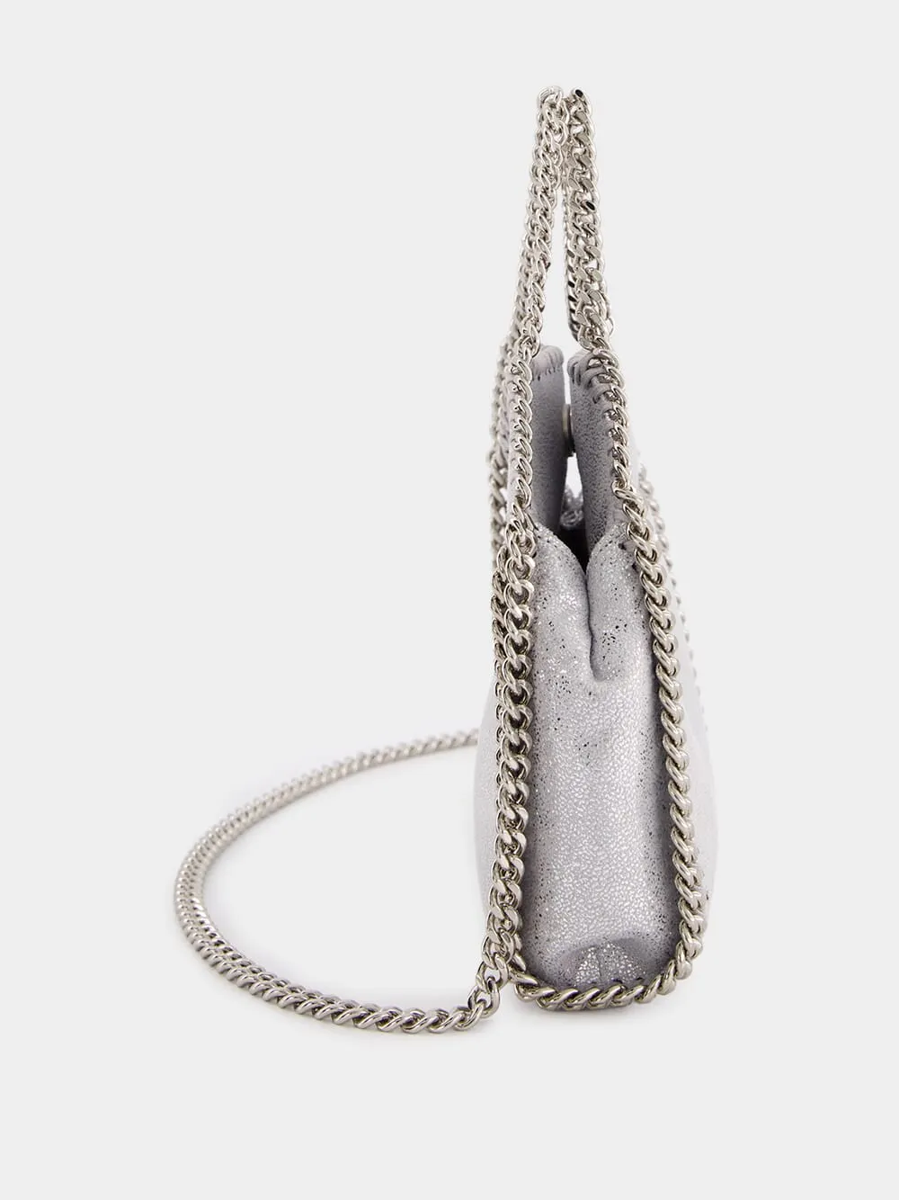 Falabella Tiny Silver Tote Bag