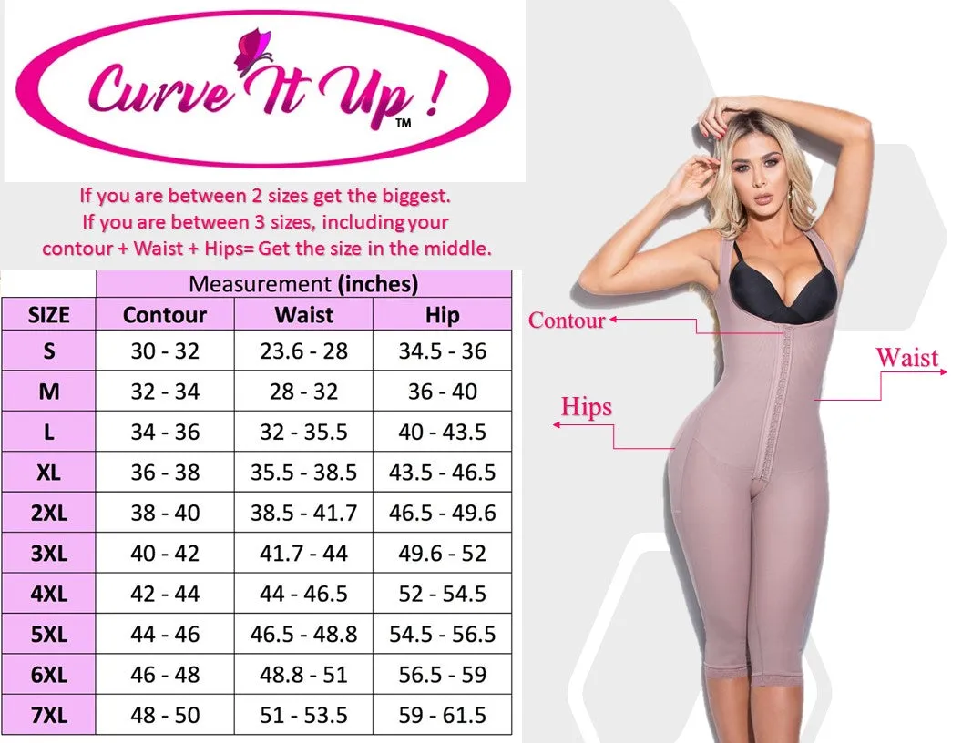 FB763-1 SHORT STYLE FAJA FRONT ZIPPER AND PERINEAL ZIPPER