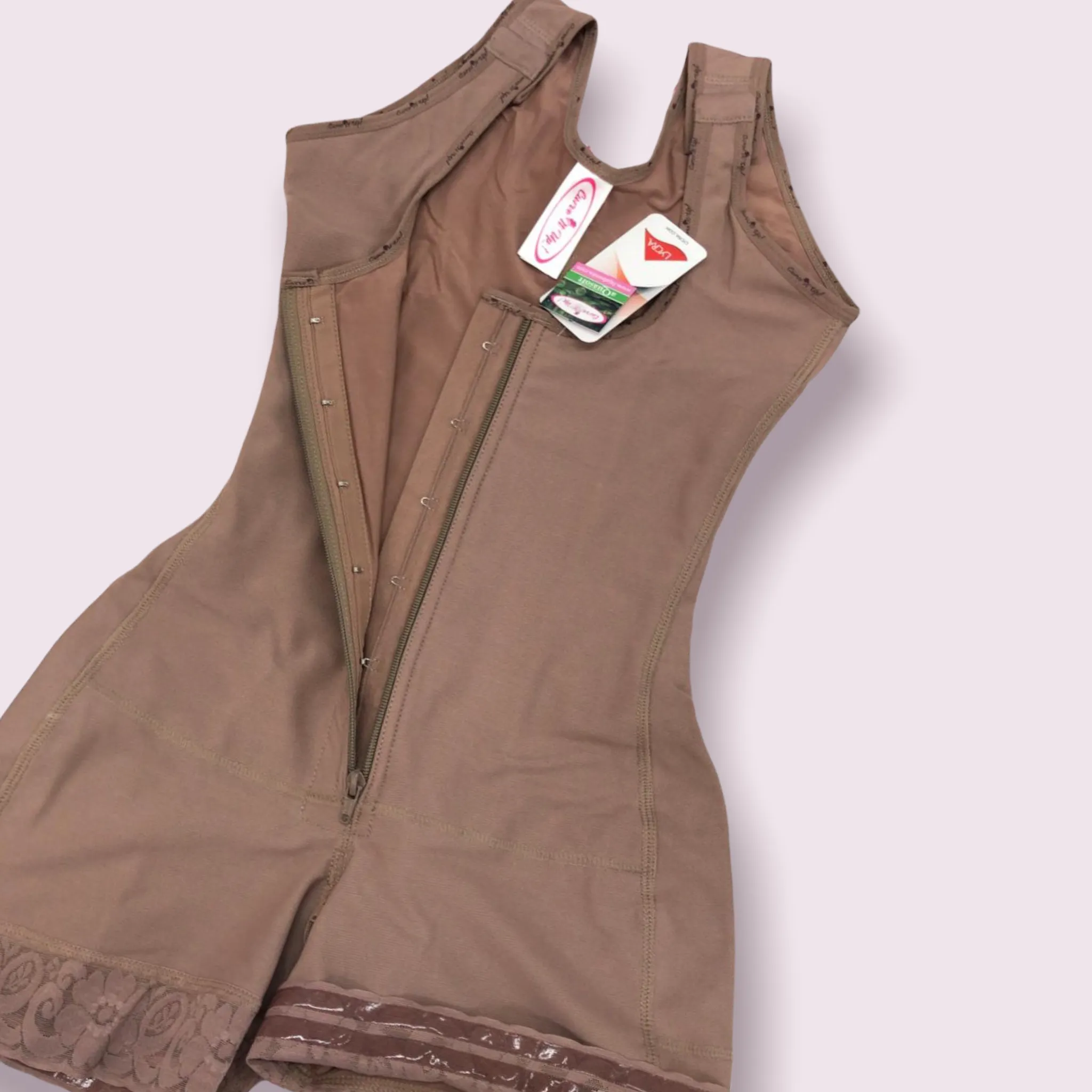 FB763-1 SHORT STYLE FAJA FRONT ZIPPER AND PERINEAL ZIPPER