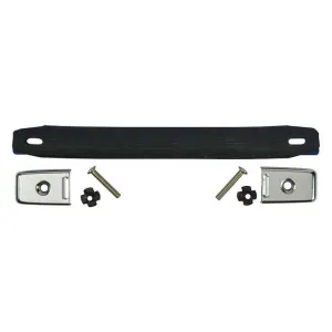 Fender Style Black Strap Handle with Chrome End Caps, Mojotone