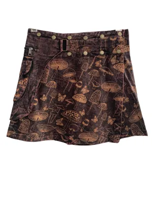 Festival Skirt Mushroom Print