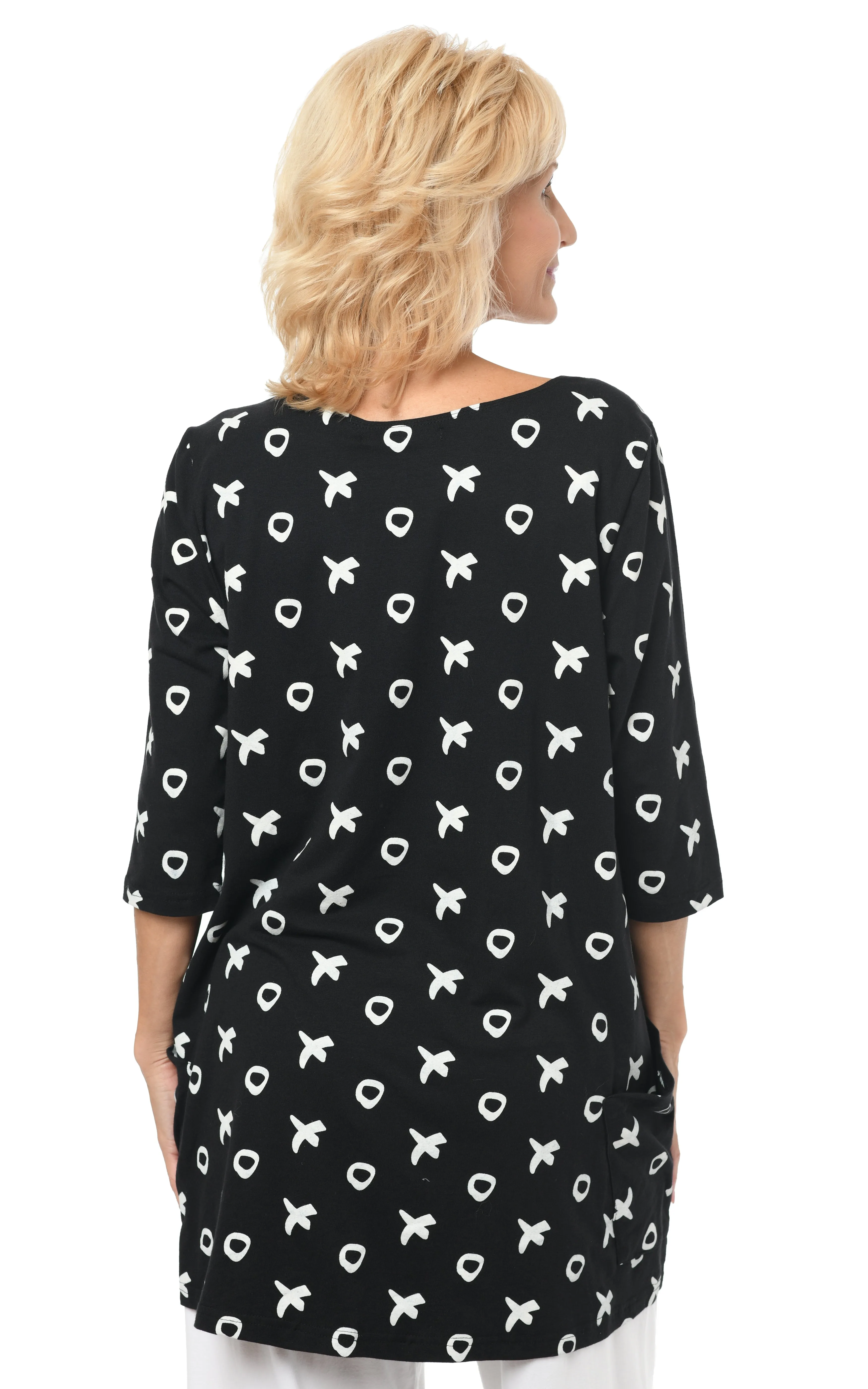 FINAL SALE SDM430 Murray Tunic Top in Mini XO