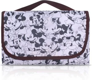 FINEX Mickey Mouse and Minnie Mouse Picnic Blanket Mat for Camping Hiking Outdoor Concert Travel Large Foldable Portable Reusable Black & White