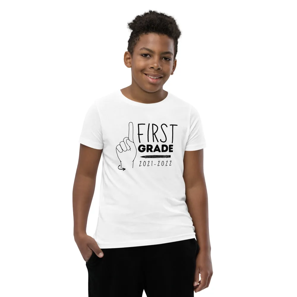 FIRST GRADE Youth Short Sleeve Tee (Black Ink)