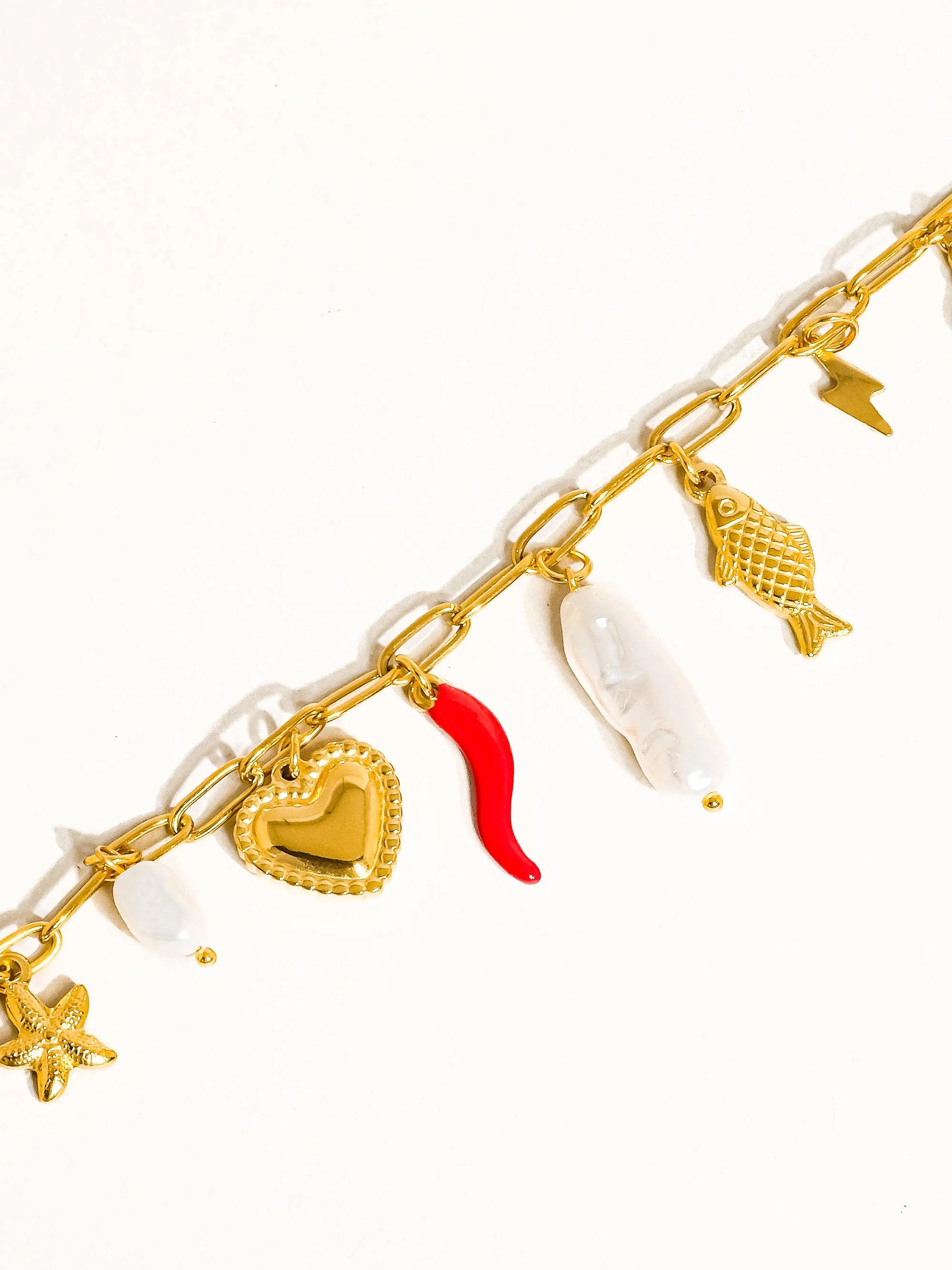 Fish Charm Necklace | Waterproof Jewelry
