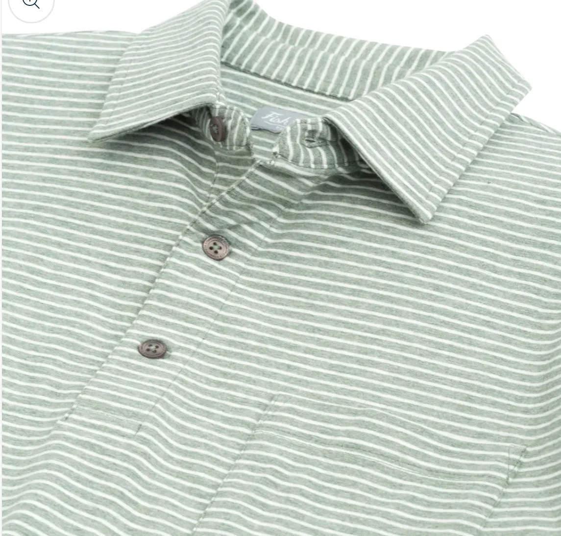 Fish Hippie Melange Polo-Sage Heather