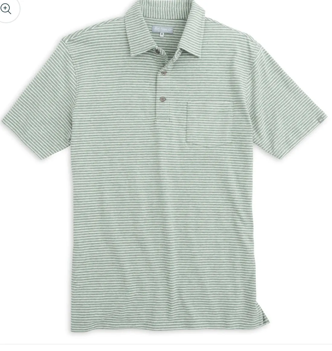 Fish Hippie Melange Polo-Sage Heather