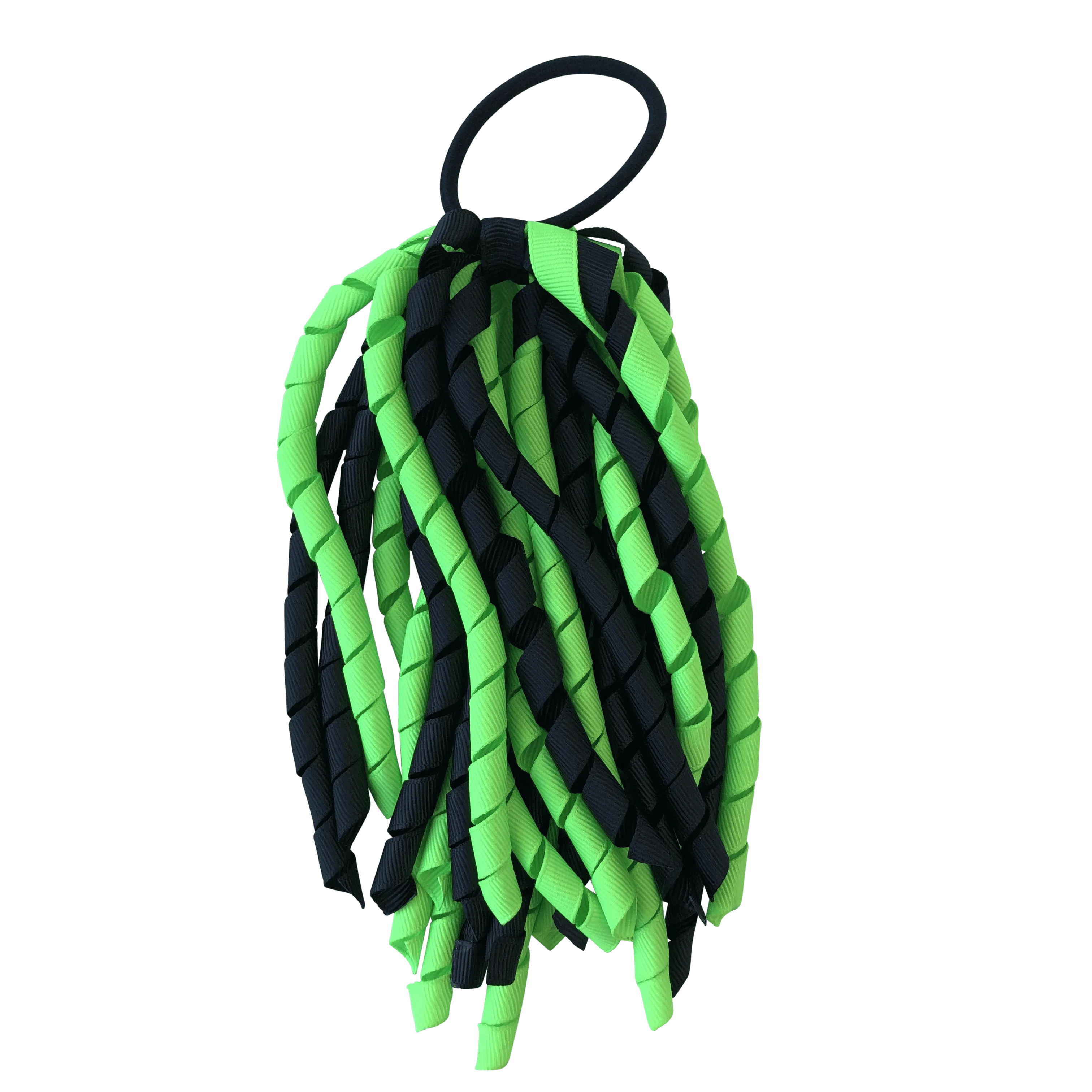 Fluoro Green & Black Hair Accessories