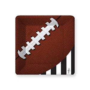 Football Touchdown Salad/Dessert Paper Plates