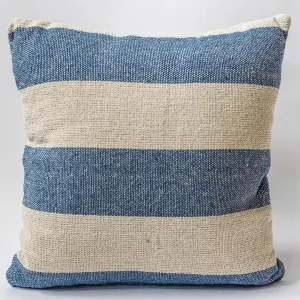 Forpost Trade Inc. | Blue and Cream Striped Pillow