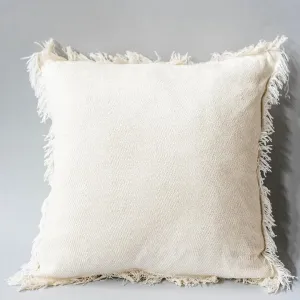 Forpost Trade Inc. | Cream Cotton Pillow with Frayed Edges