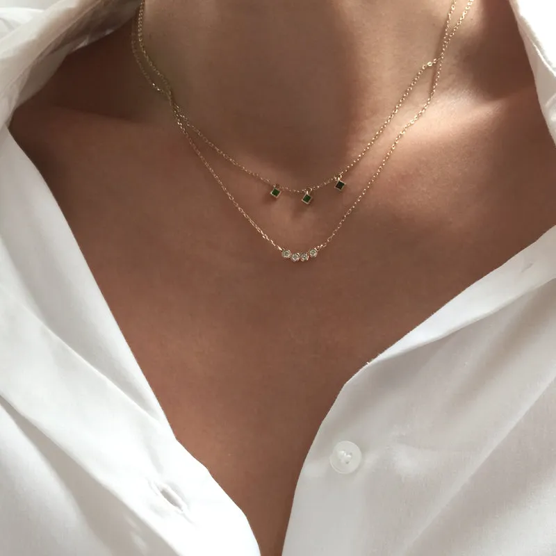 Four Diamond Necklace