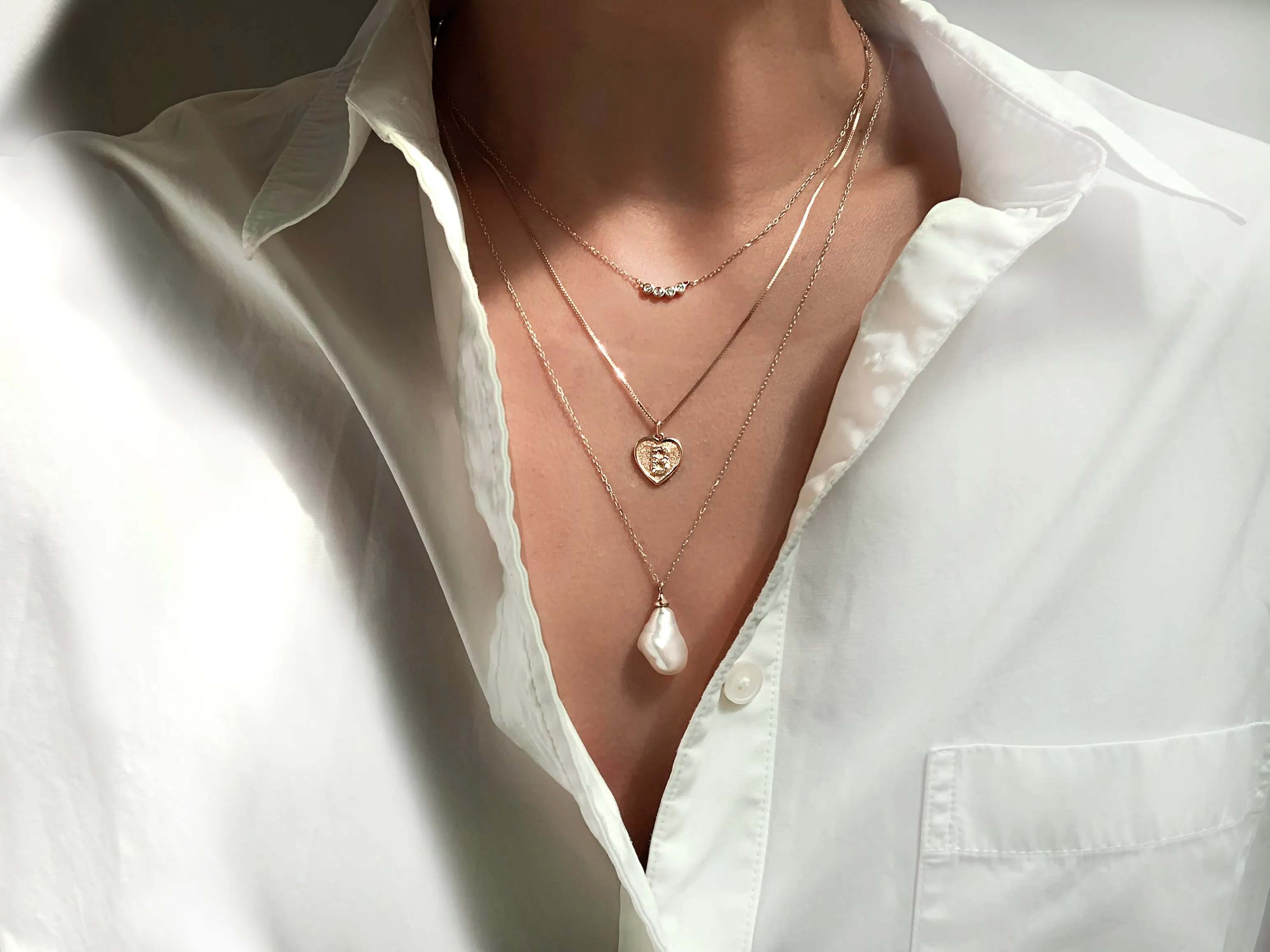 Four Diamond Necklace