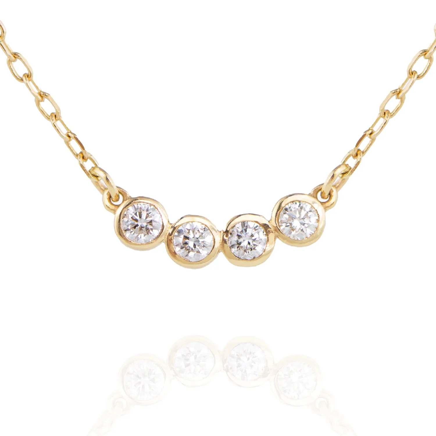Four Diamond Necklace