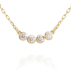 Four Diamond Necklace