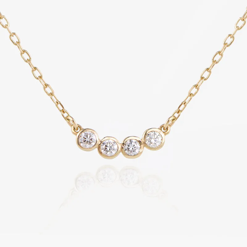Four Diamond Necklace